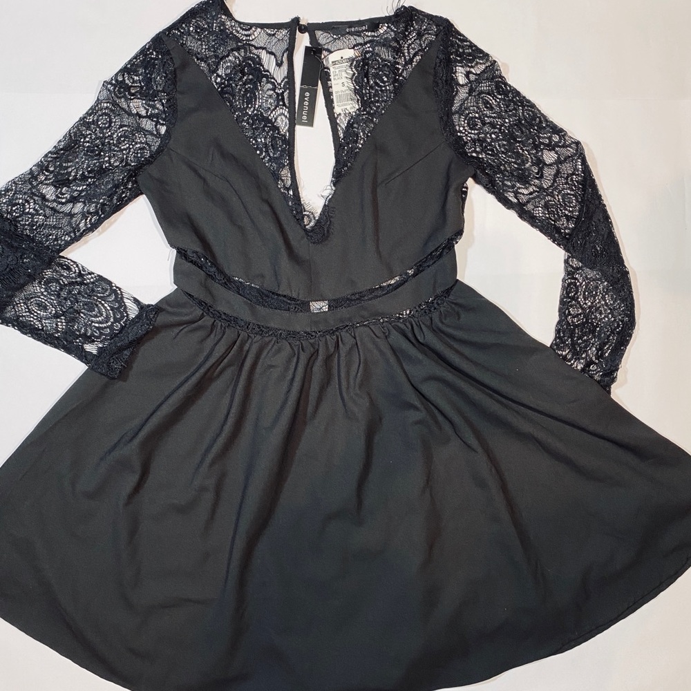 Black lace dress